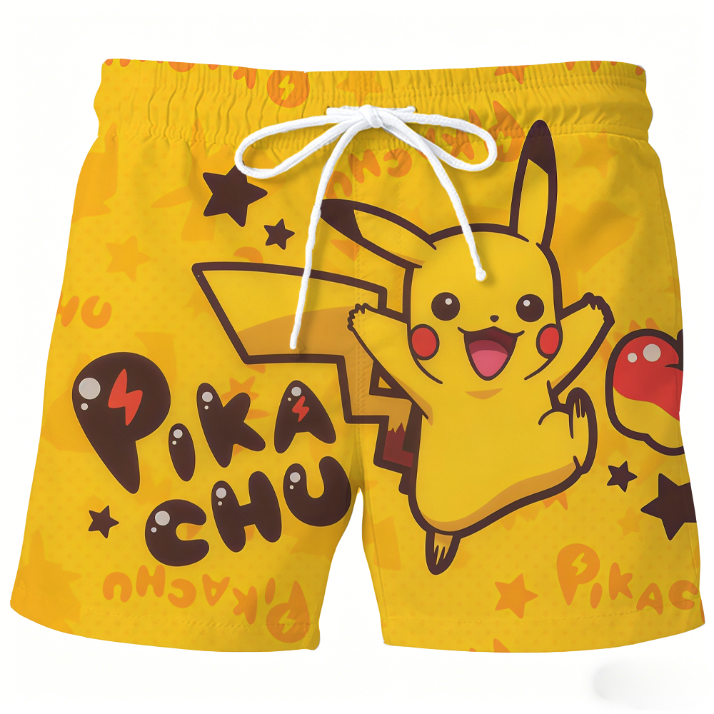 Summer Clothing Good Quality - 2026 New Pikachu Pokemon Beach Shorts