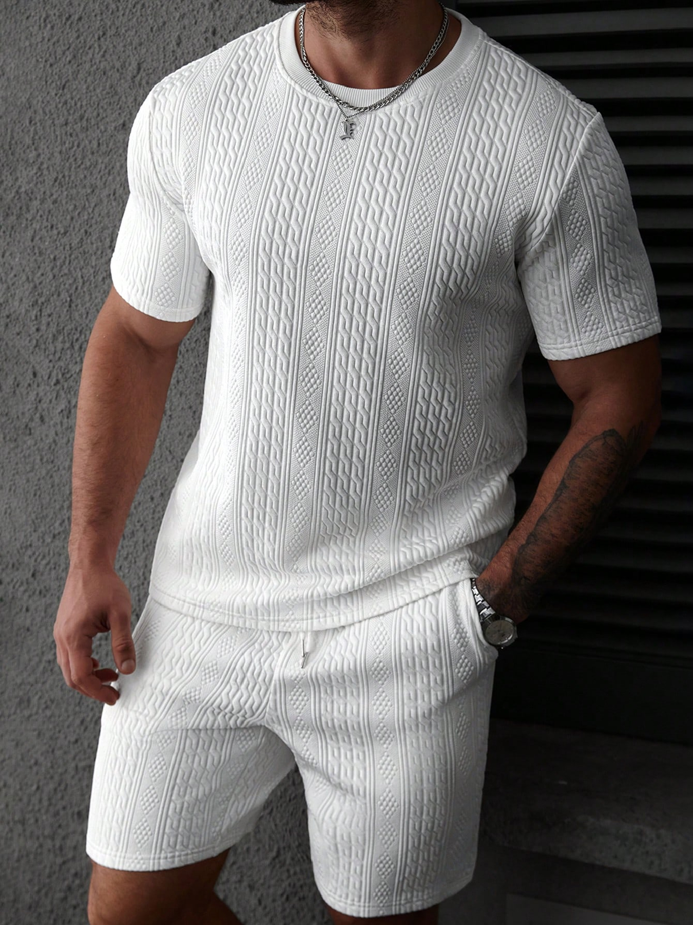 Summer Clothing Essentials - Casual men's polo shirt set, soft