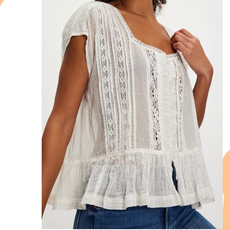 Crop Blouse Linen - Womens Vintage Tank Crop Top Linen