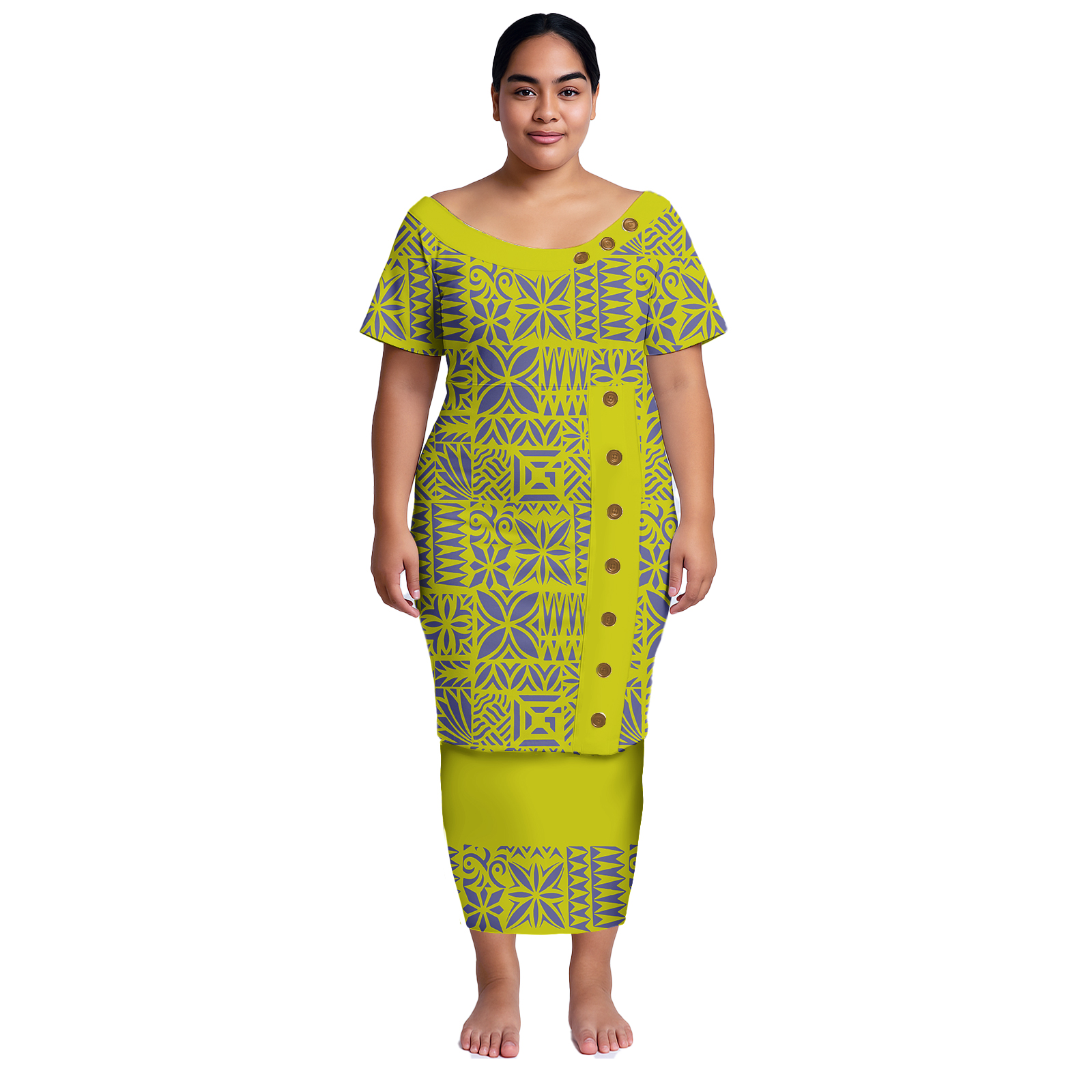 Summer Clothing For Plus Size Women - Plus Size Women Dresses Samoan Puletasi