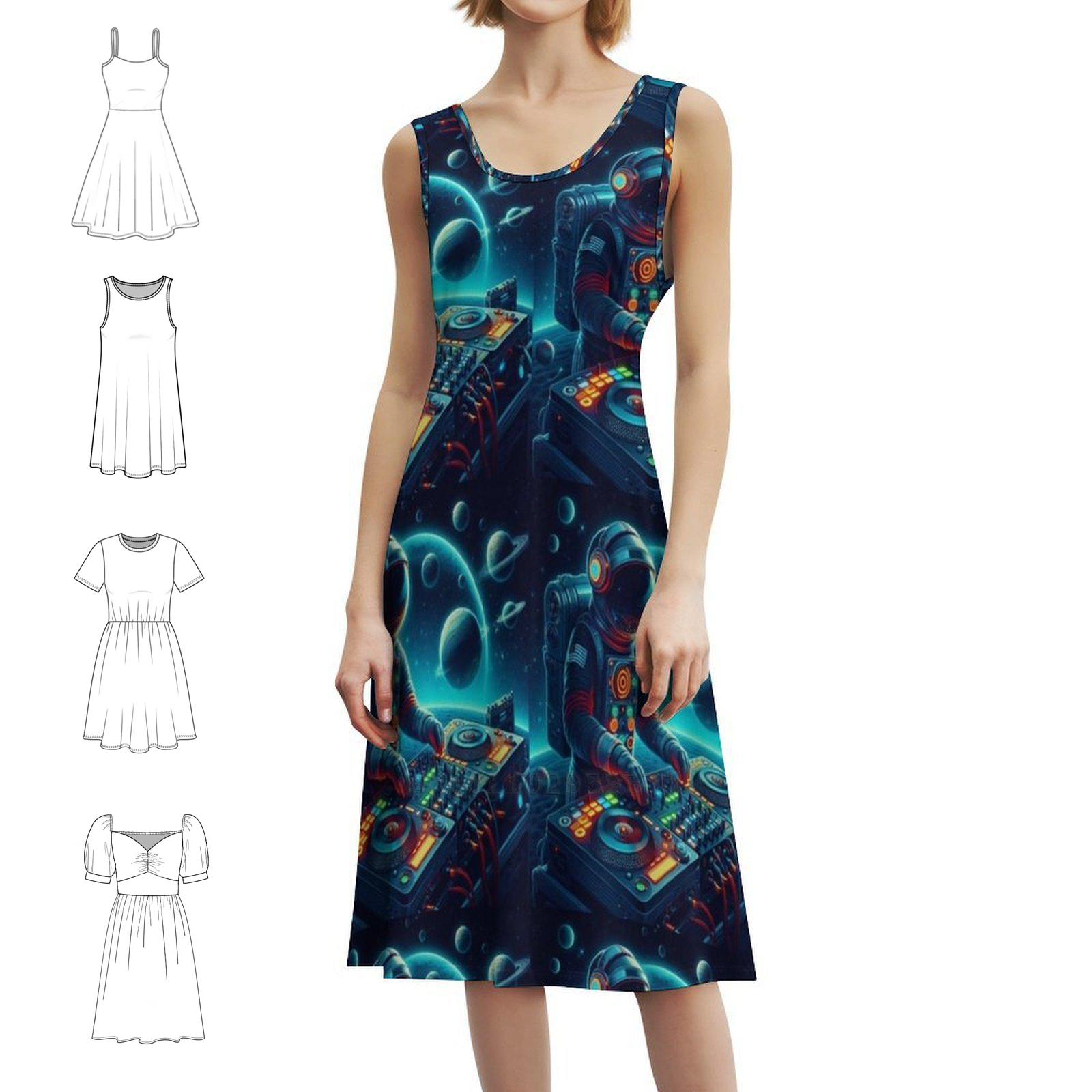 Summer Clothing For A Beach - Astronaut Dj Sexy Vacation Dress For