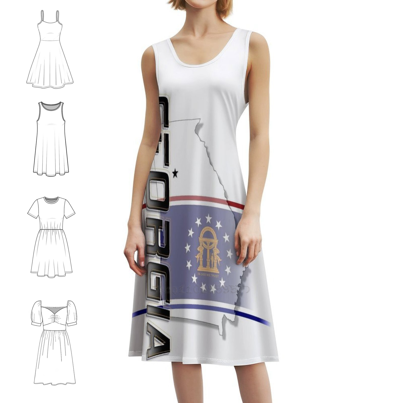 Summer Clothing For A Beach - - Vertical Sexy Vacation Dress For