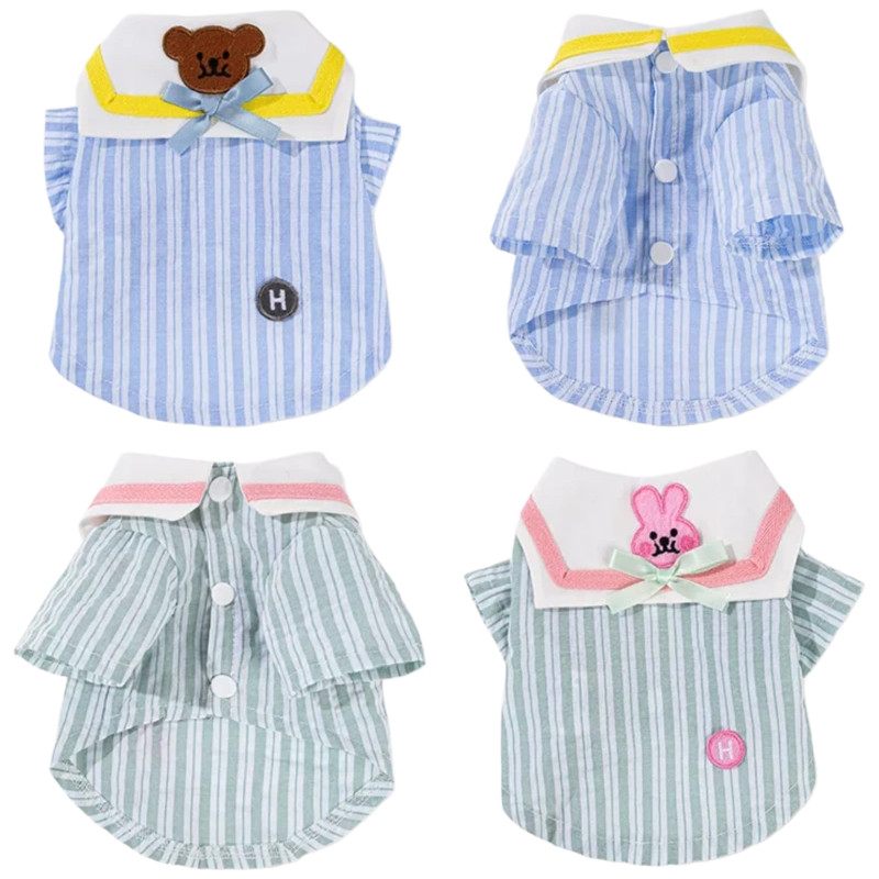 Summer Dog Clothing - Summer Soft Dog Clothes Cute Bow