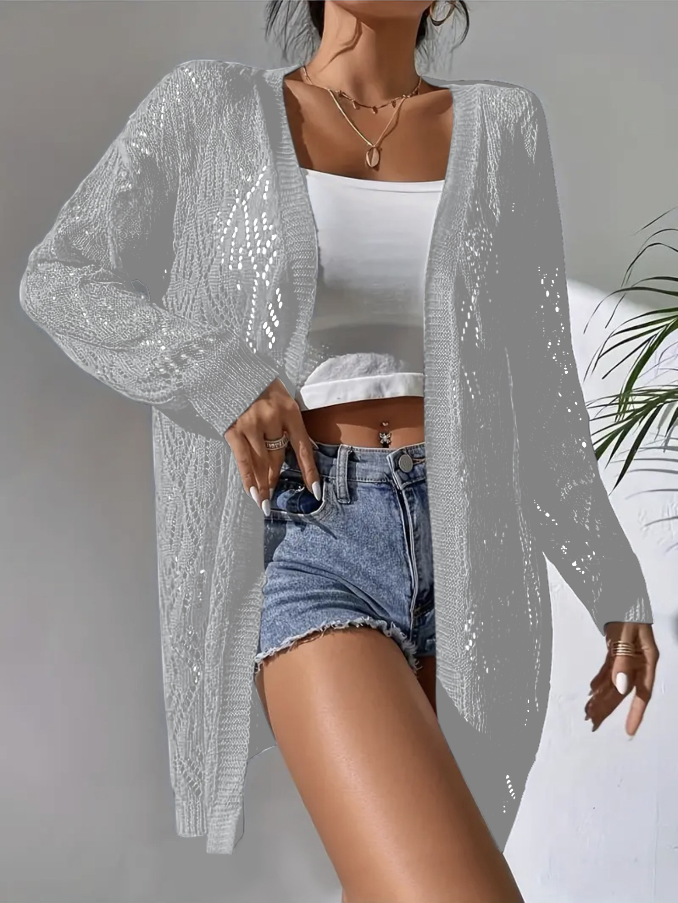 Summer Clothing For Plus Size Women - plus Size Open Cardigan Loose Casual