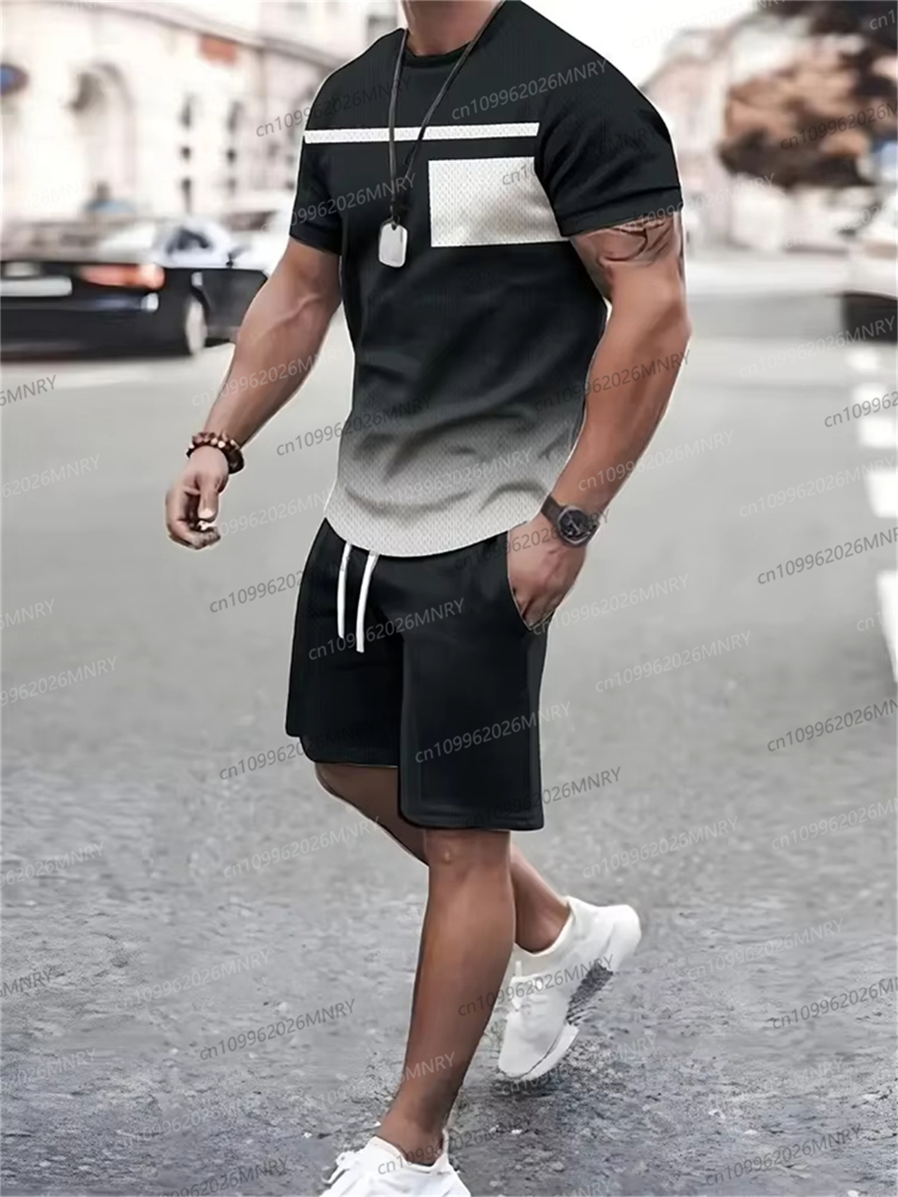 New summer men's sportswear sh - Summer Clothing For A Beach avis et prix