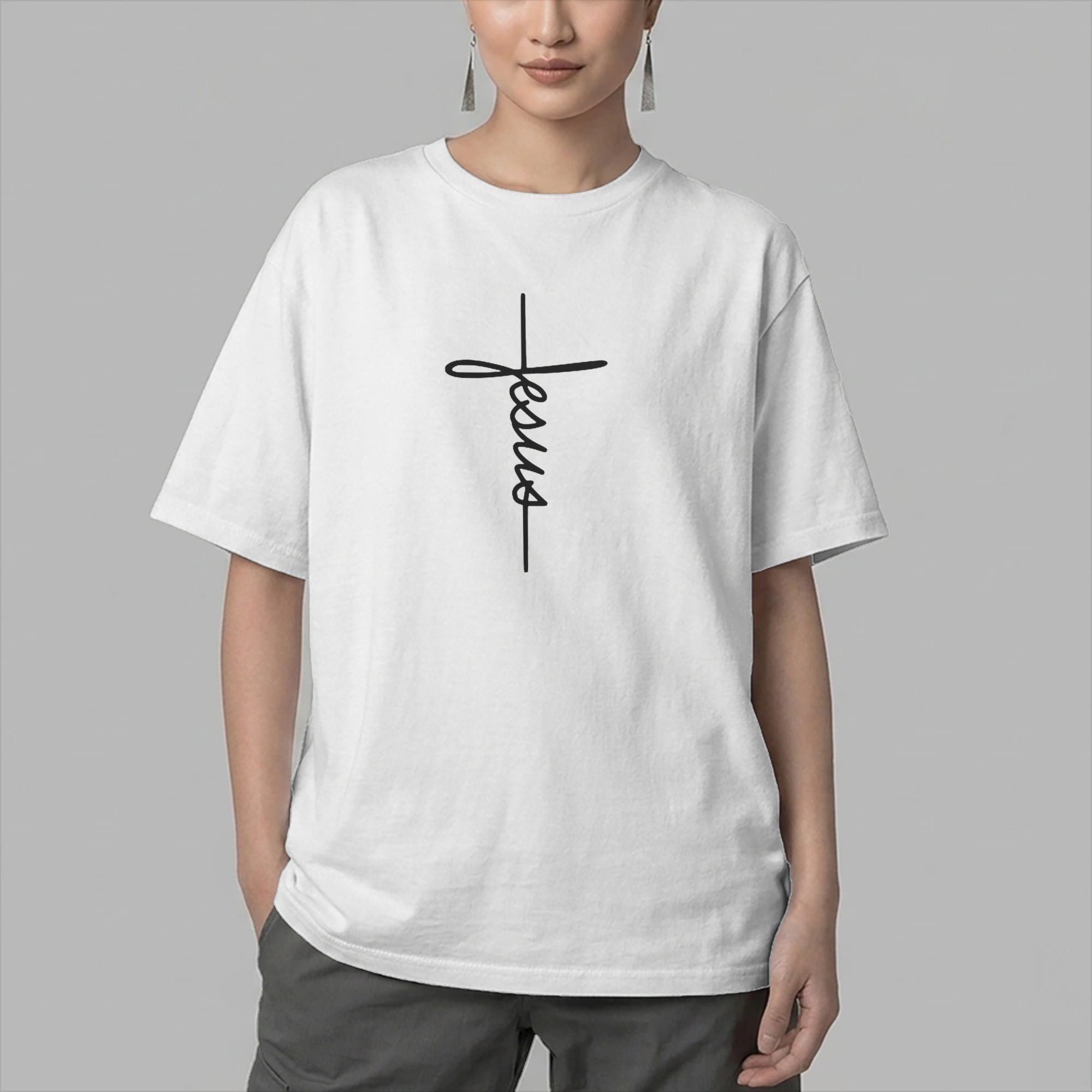 Men T-Shirts Jesus Name as a C - Summer Clothing Name avis et prix