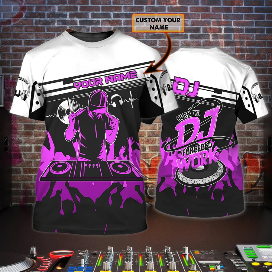 Newest Summer Men's T-shirt DJ - Summer Clothing Name avis et prix