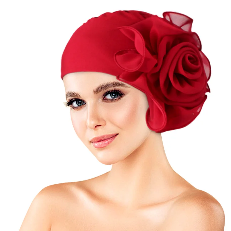 Fashion Women Big Flower Turba - Summer Clothing Hijab avis et prix
