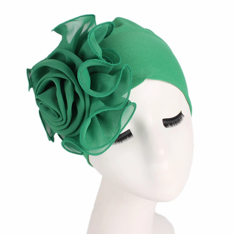 Fashion Women Big Flower Turba - Summer Clothing Hijab avis et prix
