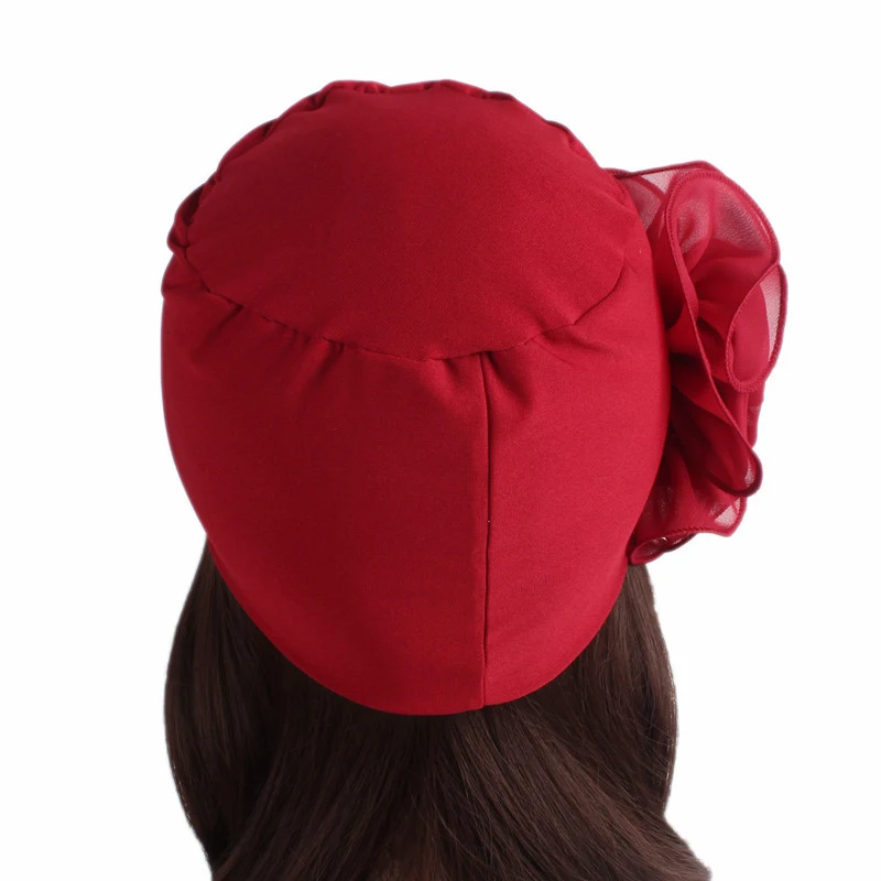 Fashion Women Big Flower Turba - Summer Clothing Hijab avis et prix