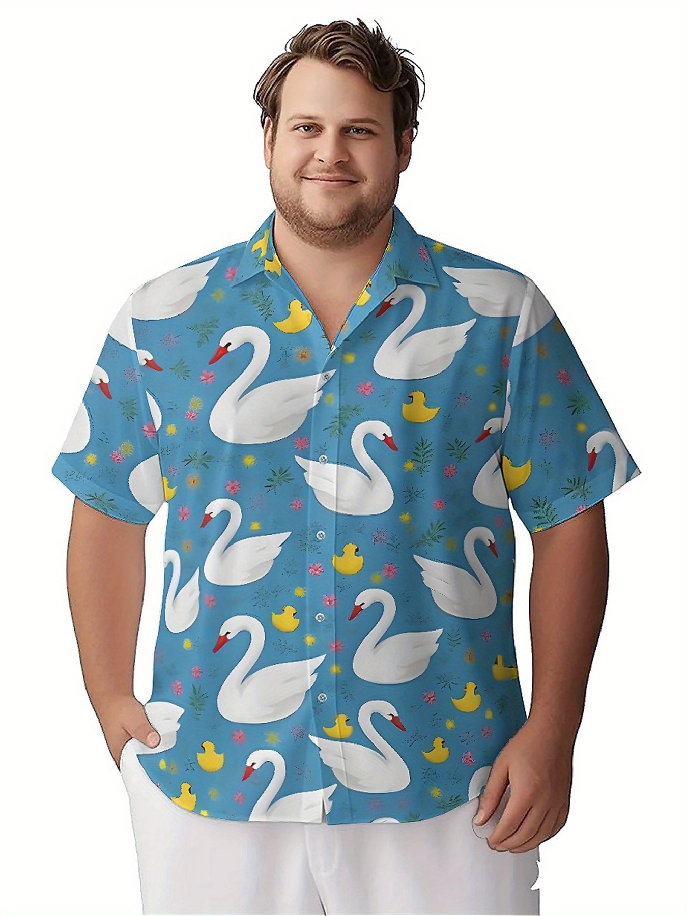 Men's Plus Size Hawaiian Shirt - Summer Clothing For A Beach avis et prix