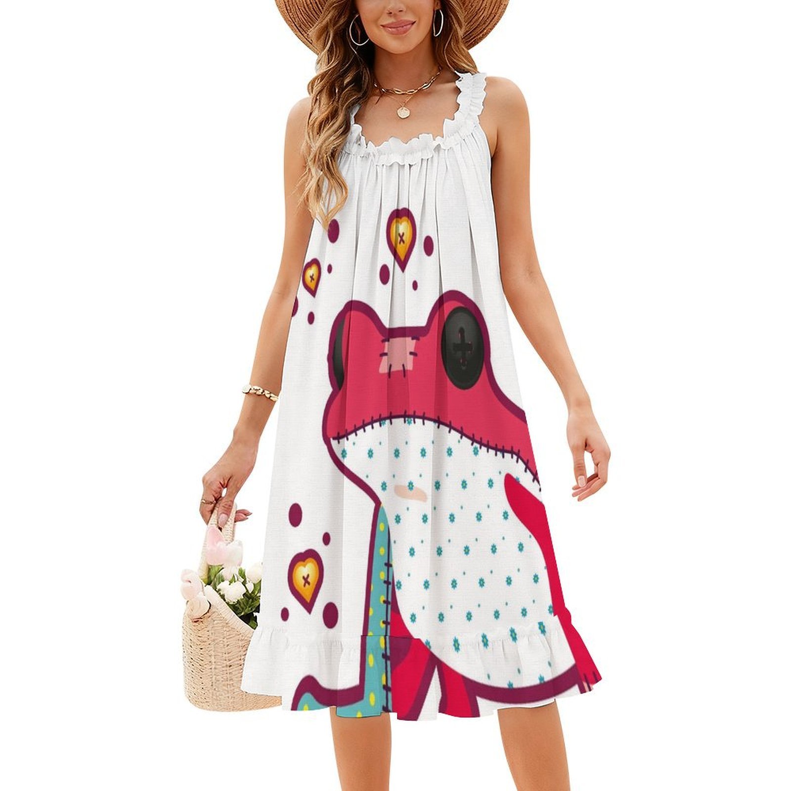 Ragdoll Frog Bohemian Sleevele - Summer Clothing For A Beach avis et prix