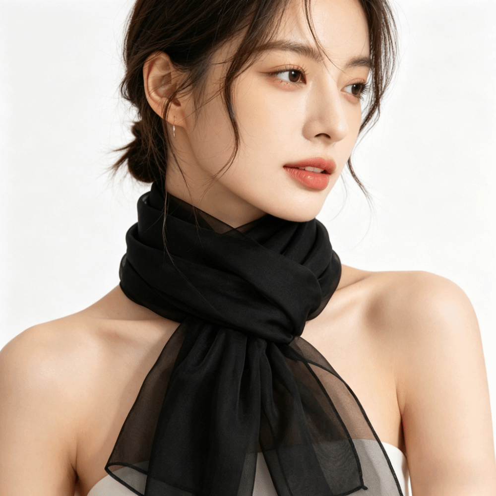 Solid Color Thin Shawl Chiffon - Sarong Pareo Wrap avis et prix
