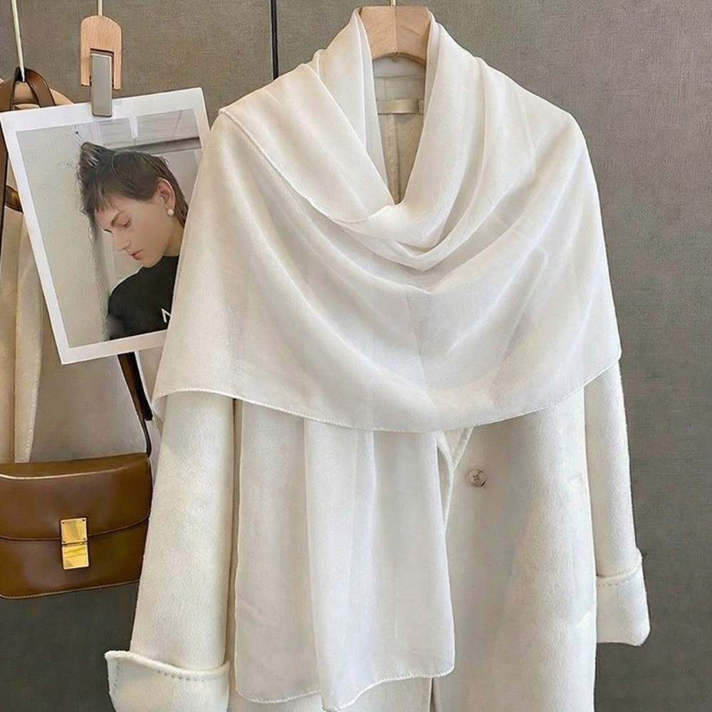 Solid Color Thin Shawl Chiffon - Sarong Pareo Wrap avis et prix
