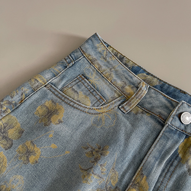 Elegant Women Denim Skirt Yell - Soft Summer Yellow Clothing avis et prix