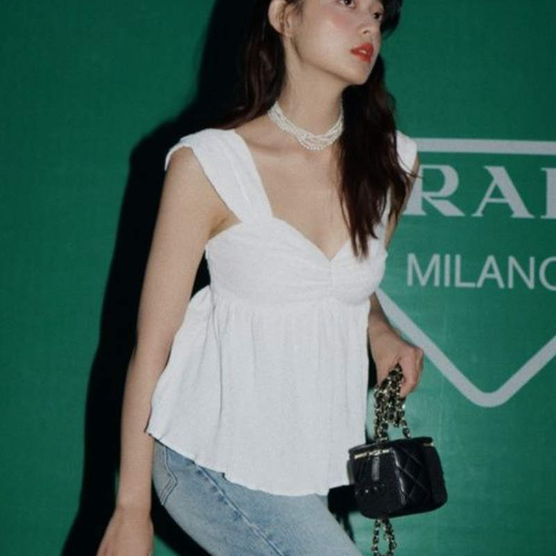 Sleeveless Blouses Women Backl - Crop Blouse Linen avis et prix
