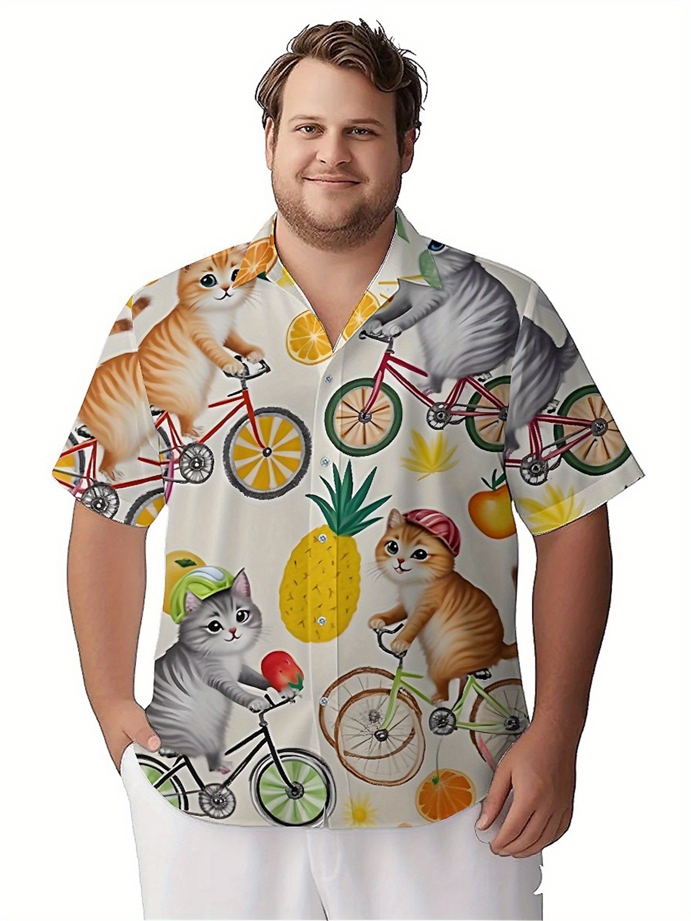 Men's Plus Size Hawaiian Shirt - Summer Clothing For A Beach avis et prix