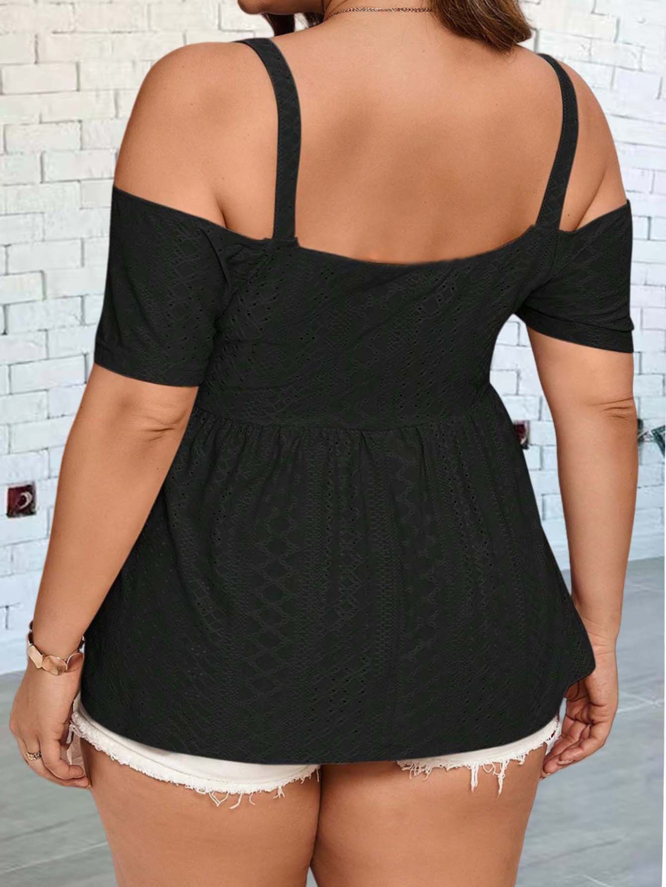 Elegant off-shoulder vest suit - Summer Clothing For Plus Size Women avis et prix
