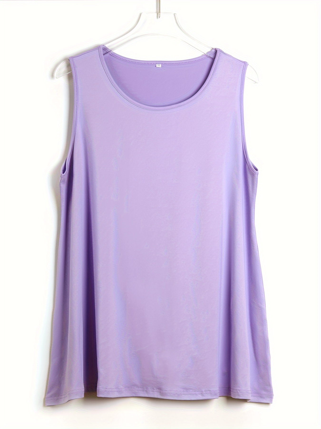 Plus Size Simple Solid Tank To - Summer Clothing For Plus Size Women avis et prix