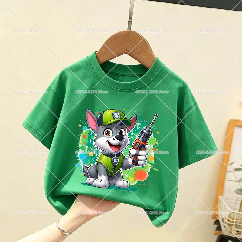 Paw Patrols Children T Shirt C - Summer Dog Clothing avis et prix