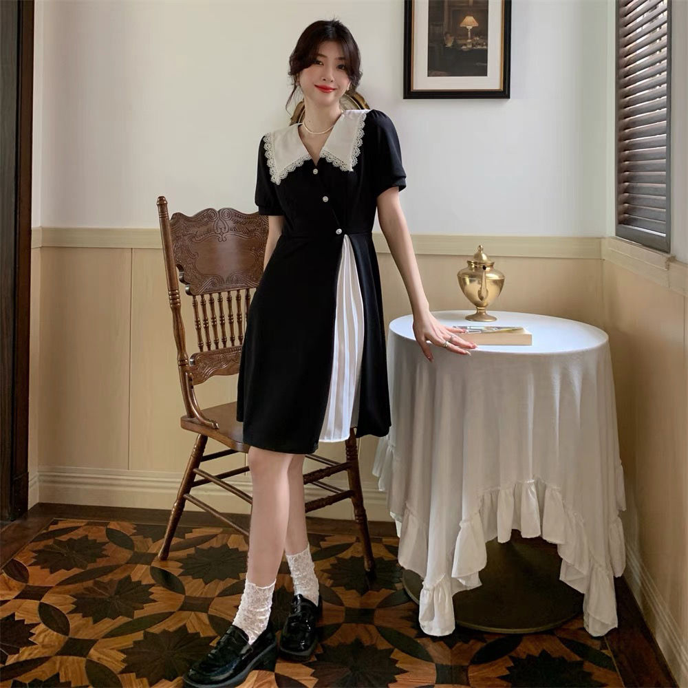 Black White Splicing Integrate - Summer Clothing Cheap avis et prix