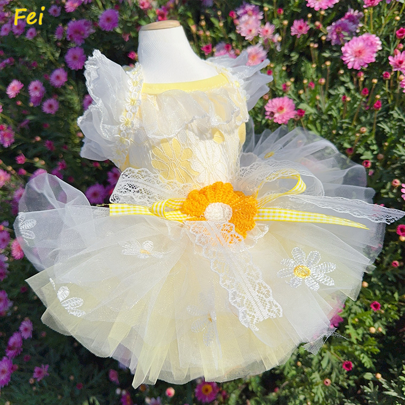 Summer Yellow Daisy Flower Pet - Soft Summer Yellow Clothing avis et prix