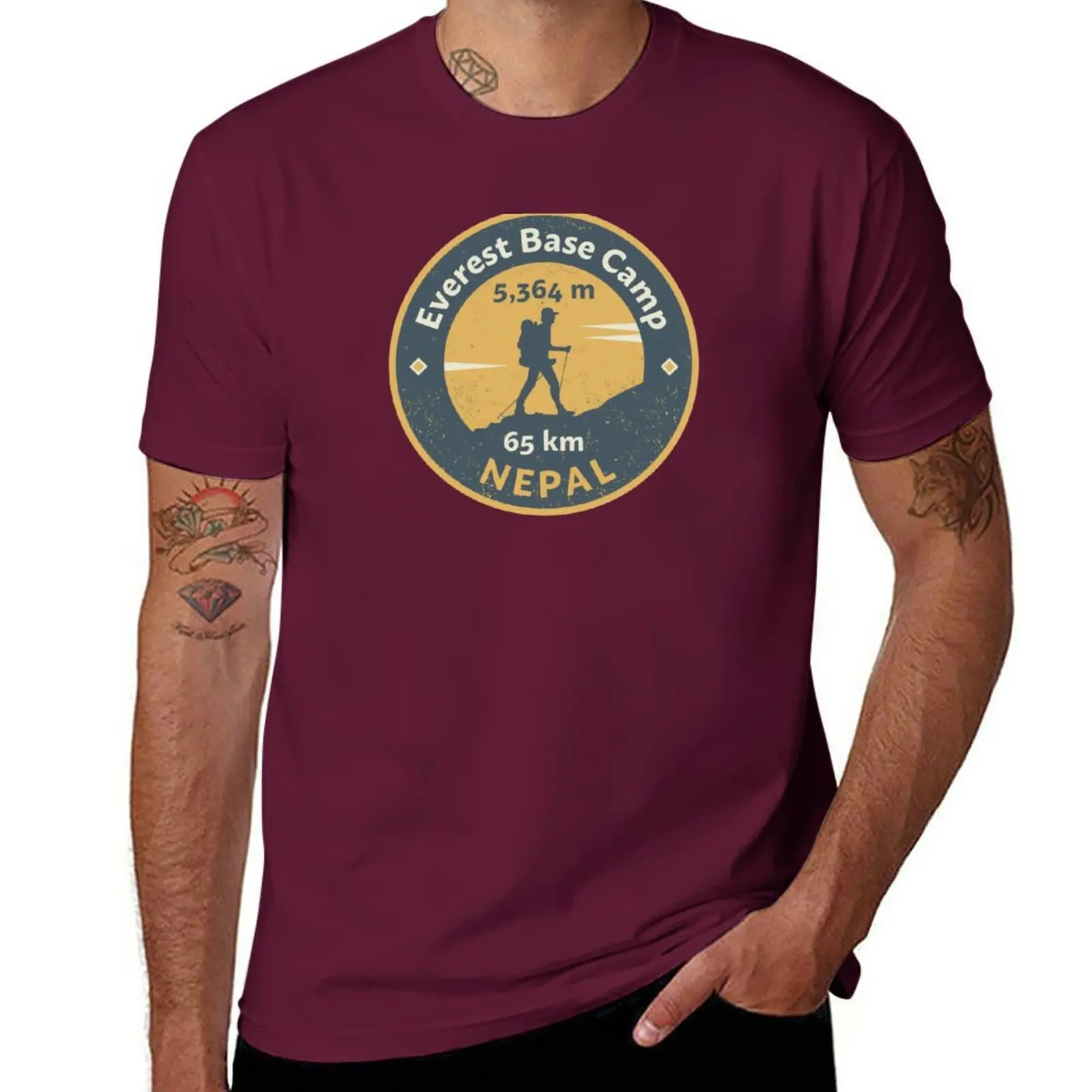 Crewneck Short Sleeve T Shirts - Summer Everest Clothing avis et prix