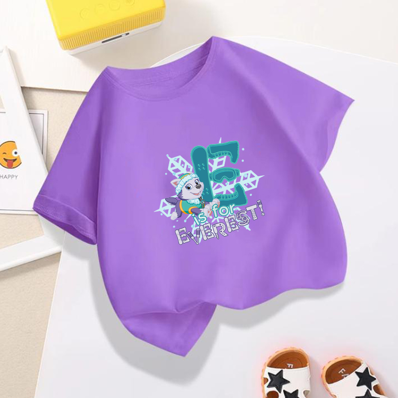 Paw Patrols Series T-Shirt Pur - Summer Everest Clothing avis et prix