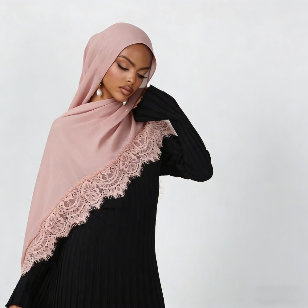 New Lace Splicing Rayon Cotton - Summer Clothing Hijab avis et prix