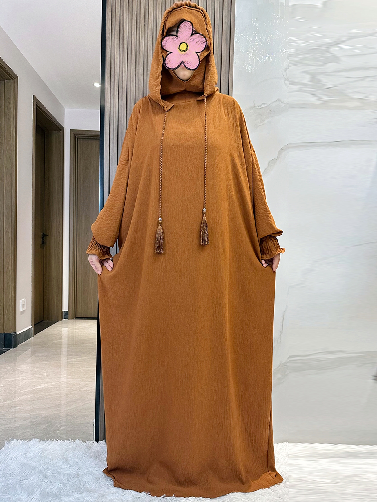 Muslim Abaya Long Sleeve 2 Hat - Summer Clothing Hijab avis et prix