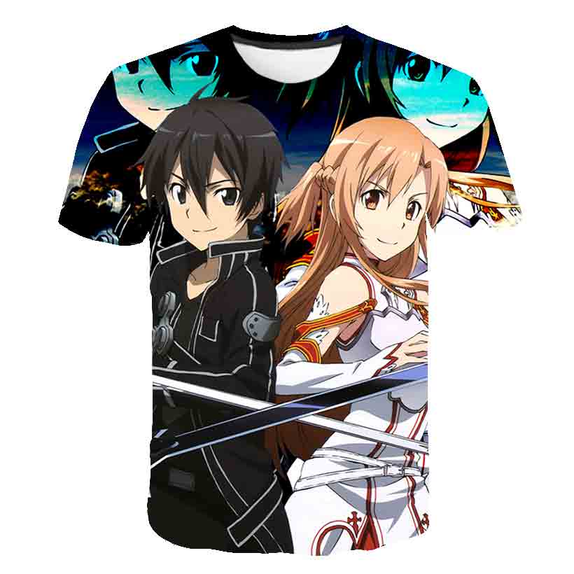 Anime 3D-printed Sword Art Onl - Summer Clothing Online Shopping avis et prix