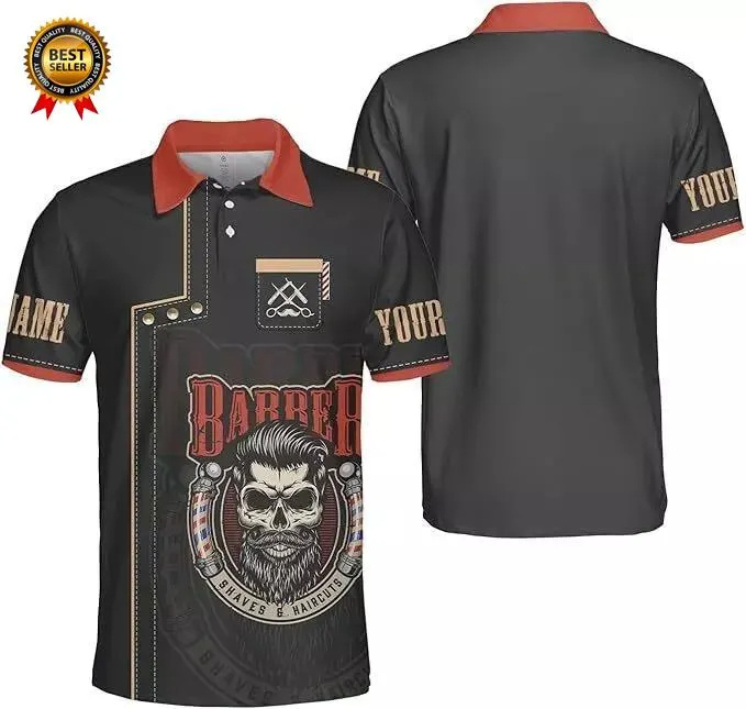 2025 Barber Short Sleeve Polo  - Summer Clothing Name avis et prix