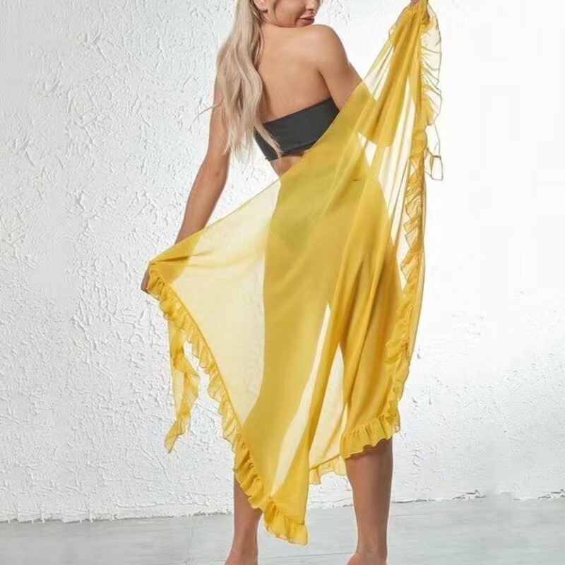 5 Colors Ruffle Sarong for Wom - Sarong Pareo Wrap avis et prix