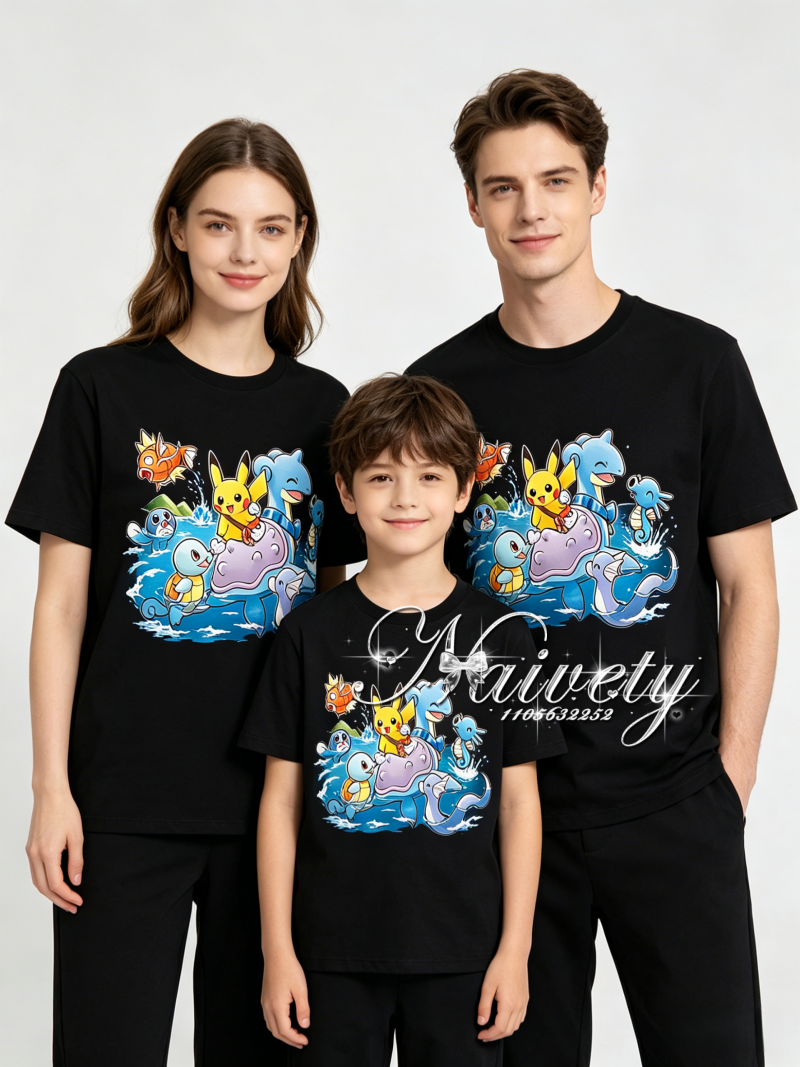 2026 Summer Pokemon Family Mat - Summer Clothing Good Quality avis et prix