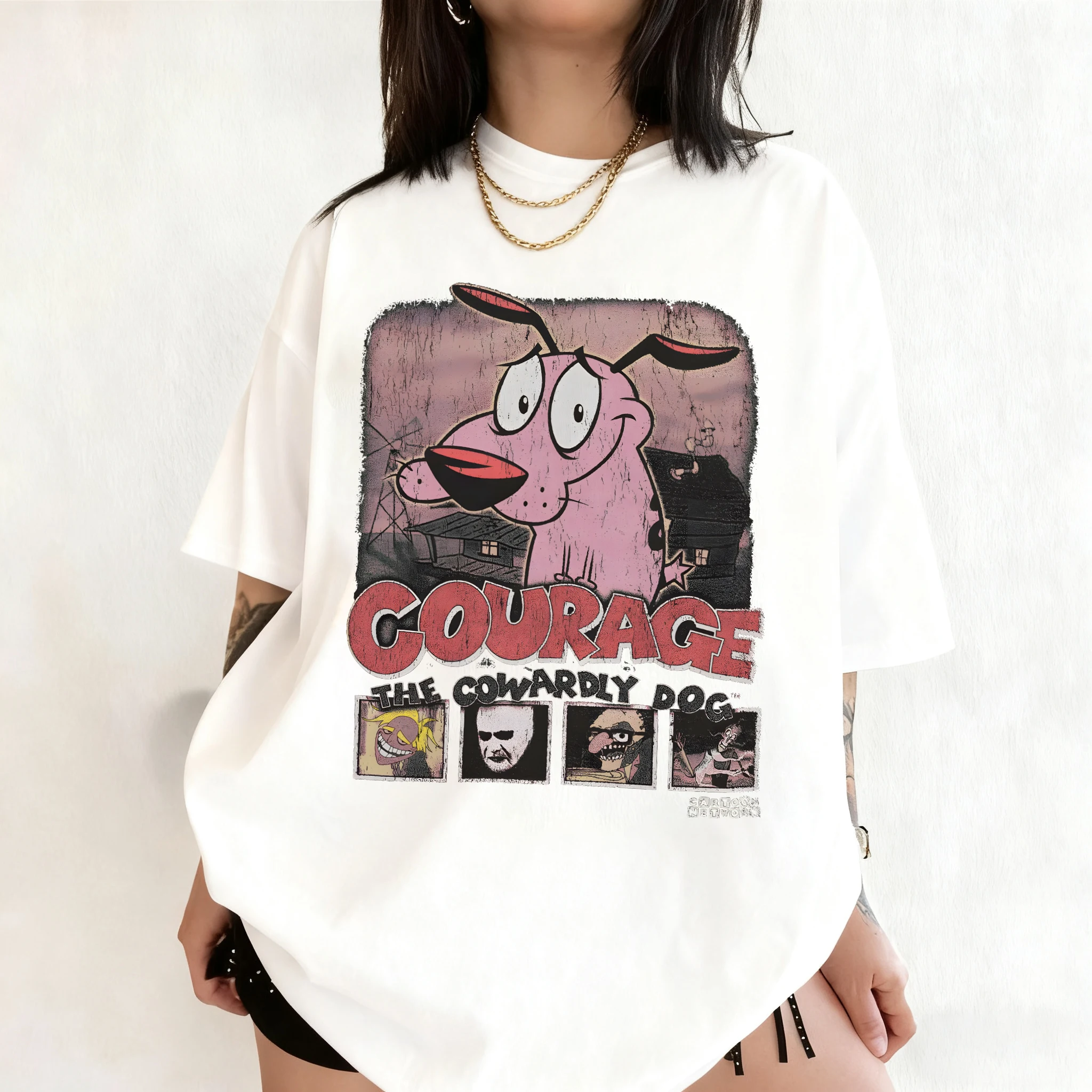 Summer Vintage Courage The Cow - Summer Clothing Cartoon avis et prix