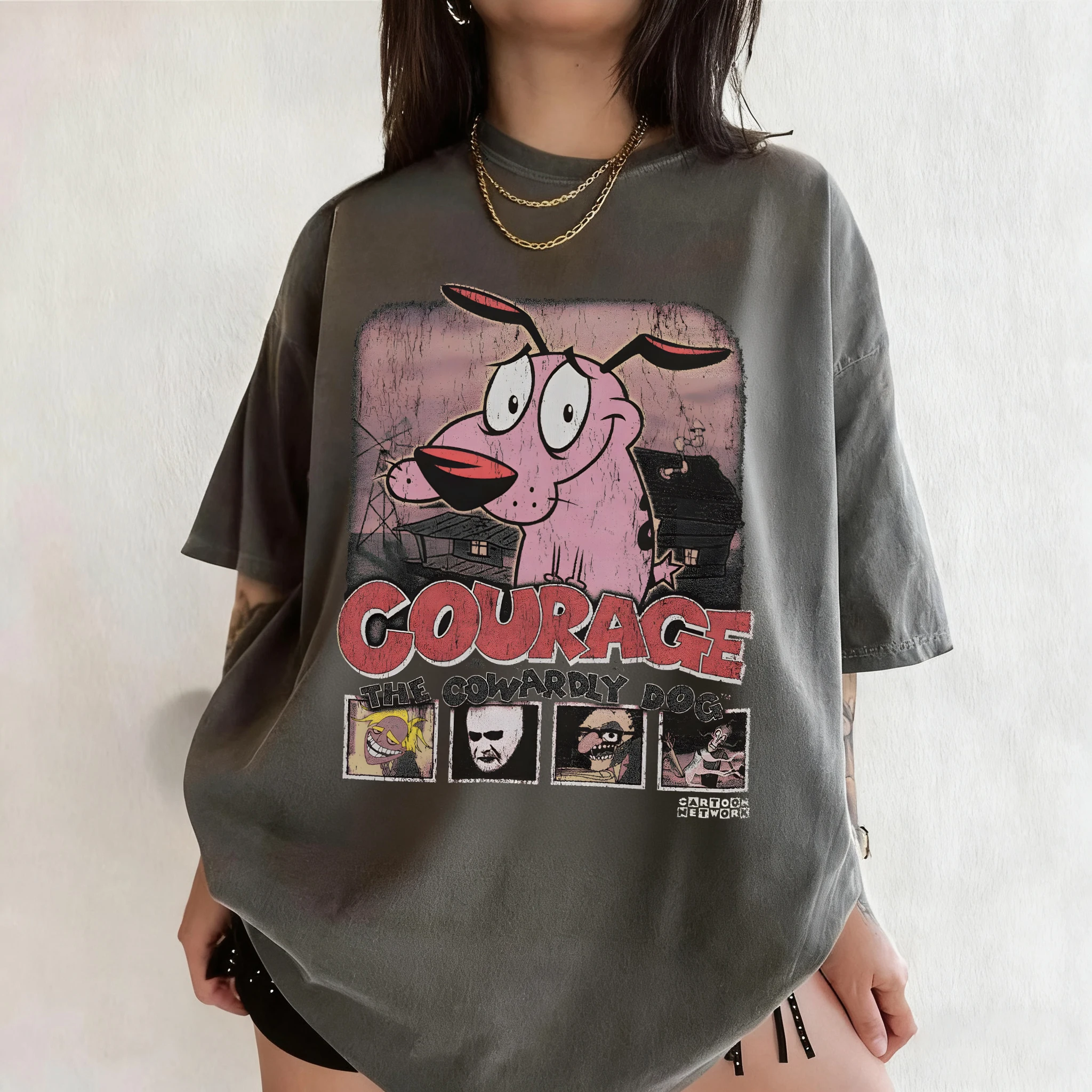 Summer Vintage Courage The Cow - Summer Clothing Cartoon avis et prix