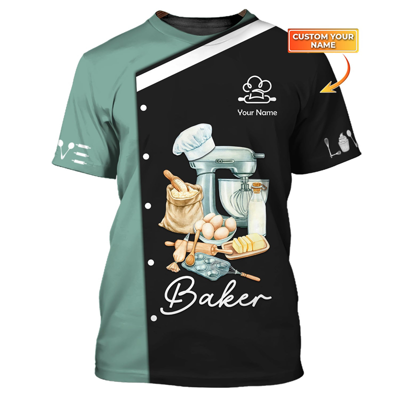 Custom Name Baker Graphic T Sh - Summer Clothing Name avis et prix