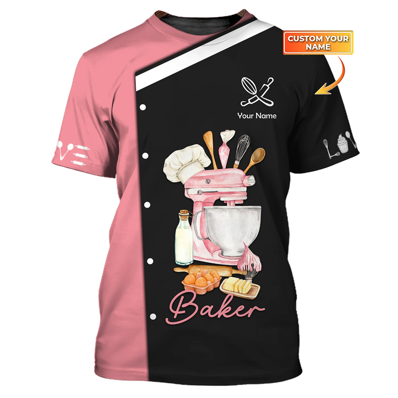 Custom Name Baker Graphic T Sh - Summer Clothing Name avis et prix