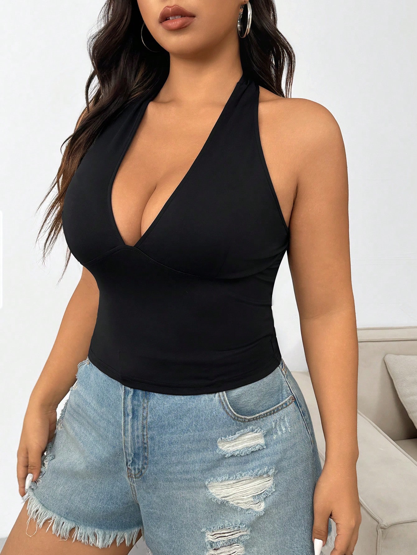 New fashion solid color plus s - Summer Clothing For Plus Size Women avis et prix