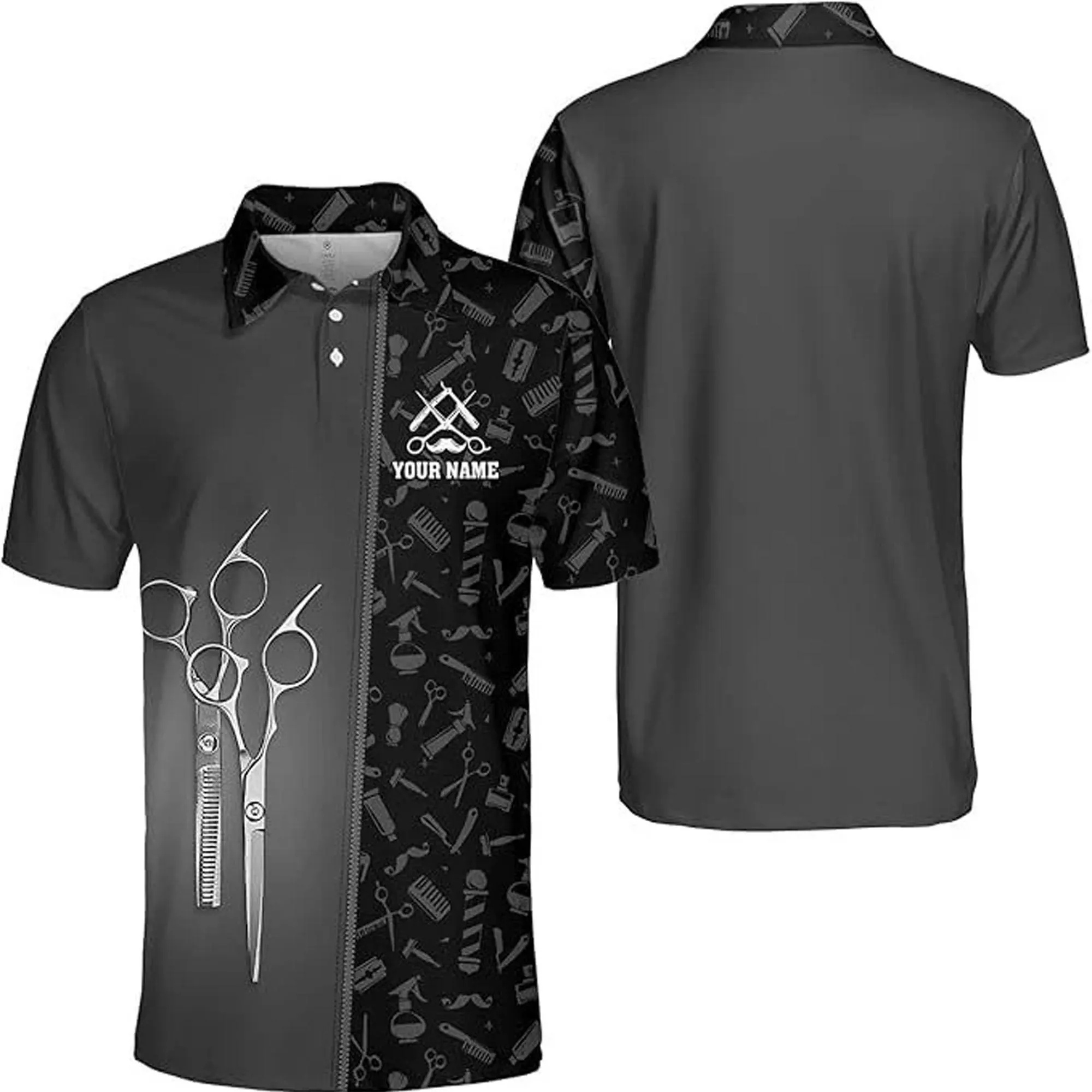 2025 Barber Short Sleeve Polo  - Summer Clothing Name avis et prix
