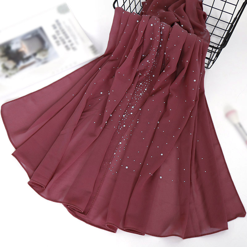 New Plain Diamond Beads Bubble - Summer Clothing Hijab avis et prix