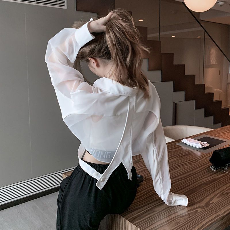 Shirts Women Retro Chic Patchw - Crop Blouse Linen avis et prix