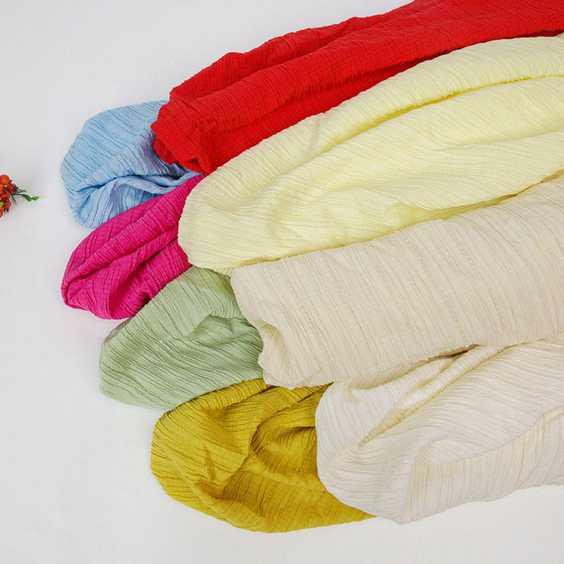 Plain Chiffon Pleated Fabric B - Soft Summer Yellow Clothing avis et prix