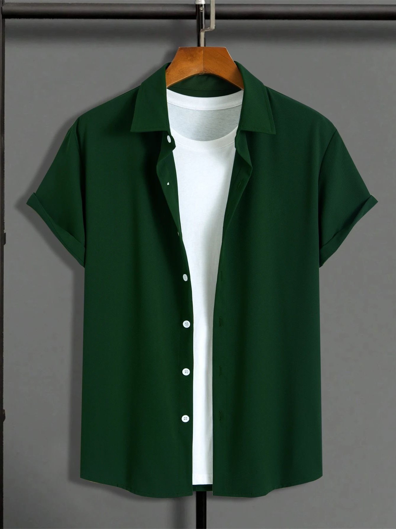 New Men's Slim Fit Short Sleev - Summer Line Clothing Brand avis et prix