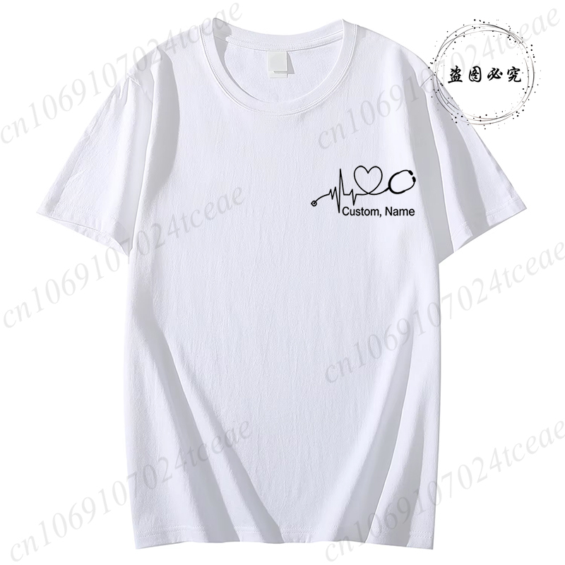 Custom Name Nurse Shirt Stetho - Summer Clothing Name avis et prix