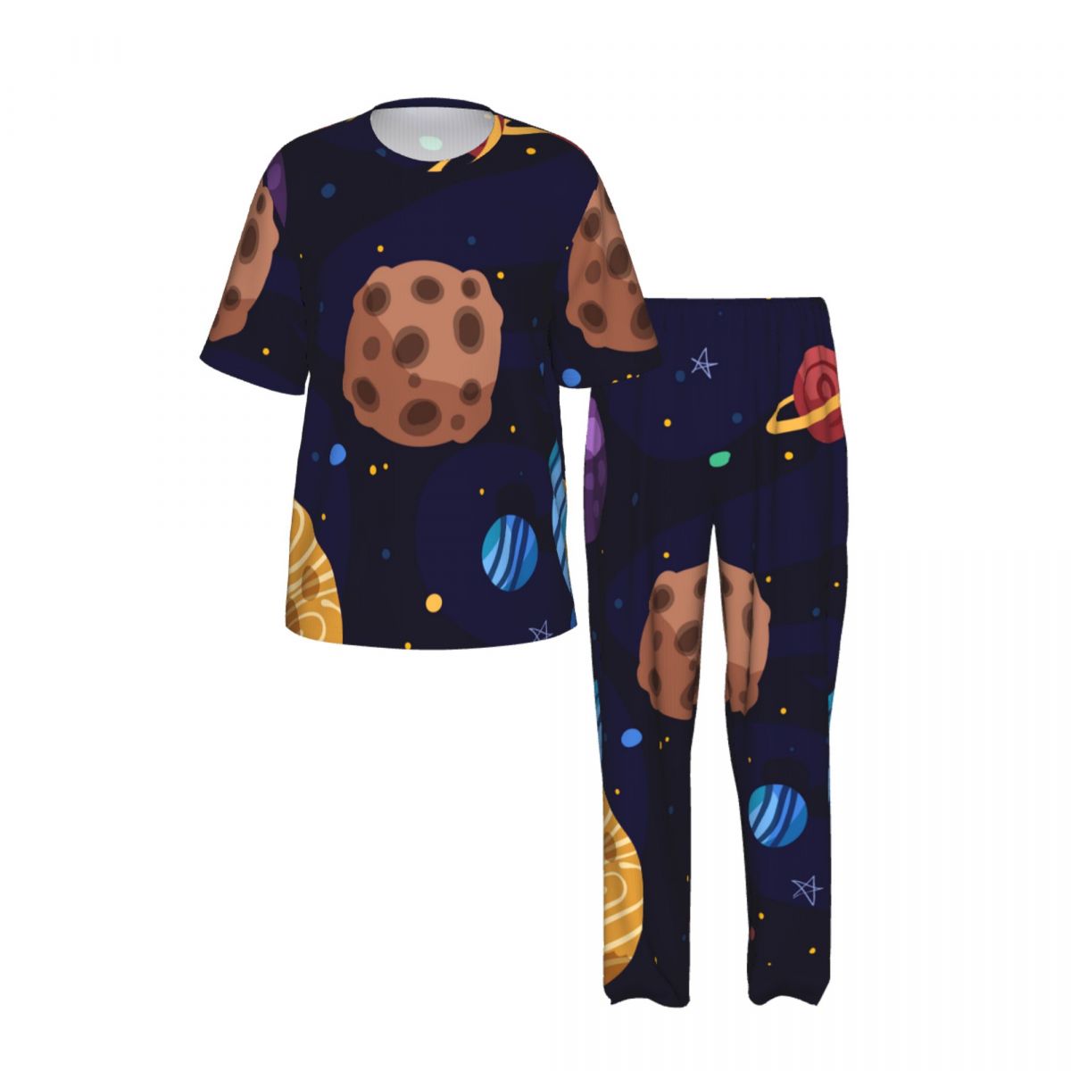 Men Pajamas Suit Short Sleeved - Summer Clothing Cartoon avis et prix