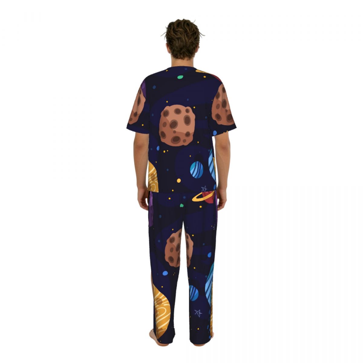 Men Pajamas Suit Short Sleeved - Summer Clothing Cartoon avis et prix