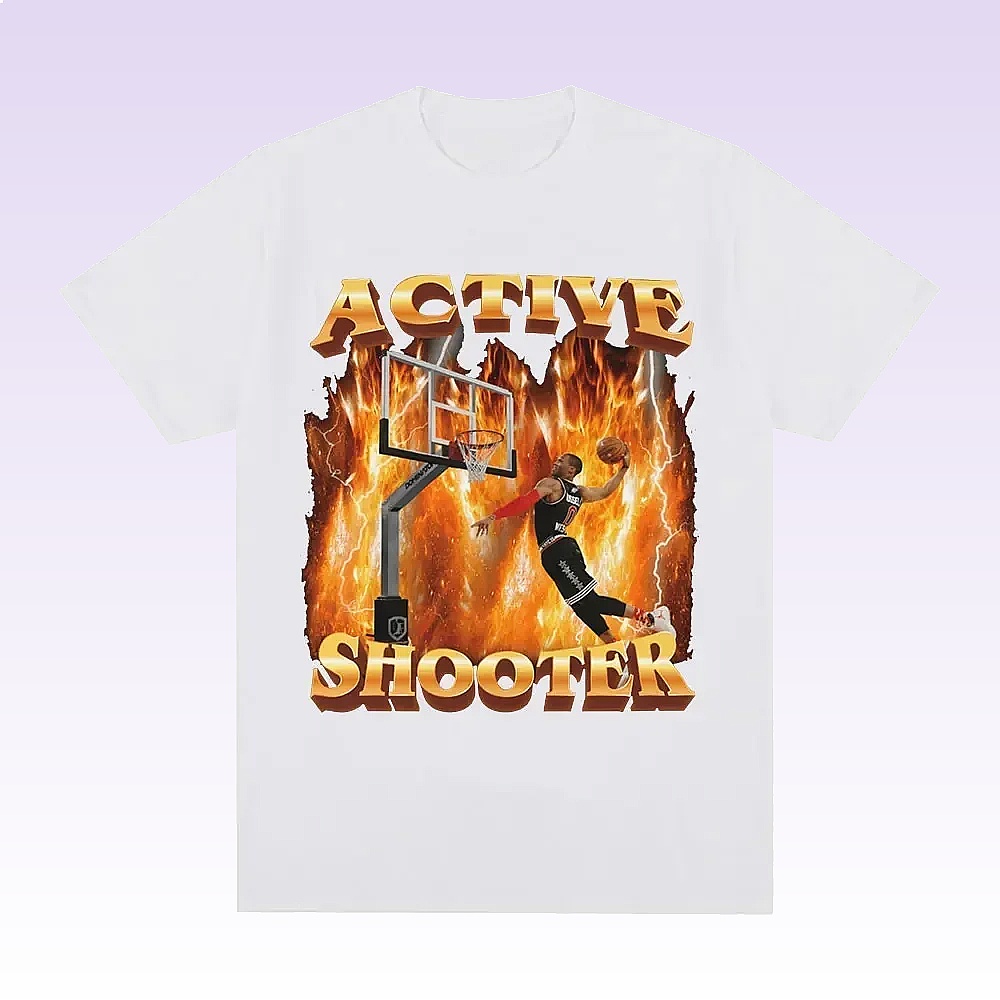Active Shooter Funny Meme Grap - Summer Clothing Cheap avis et prix