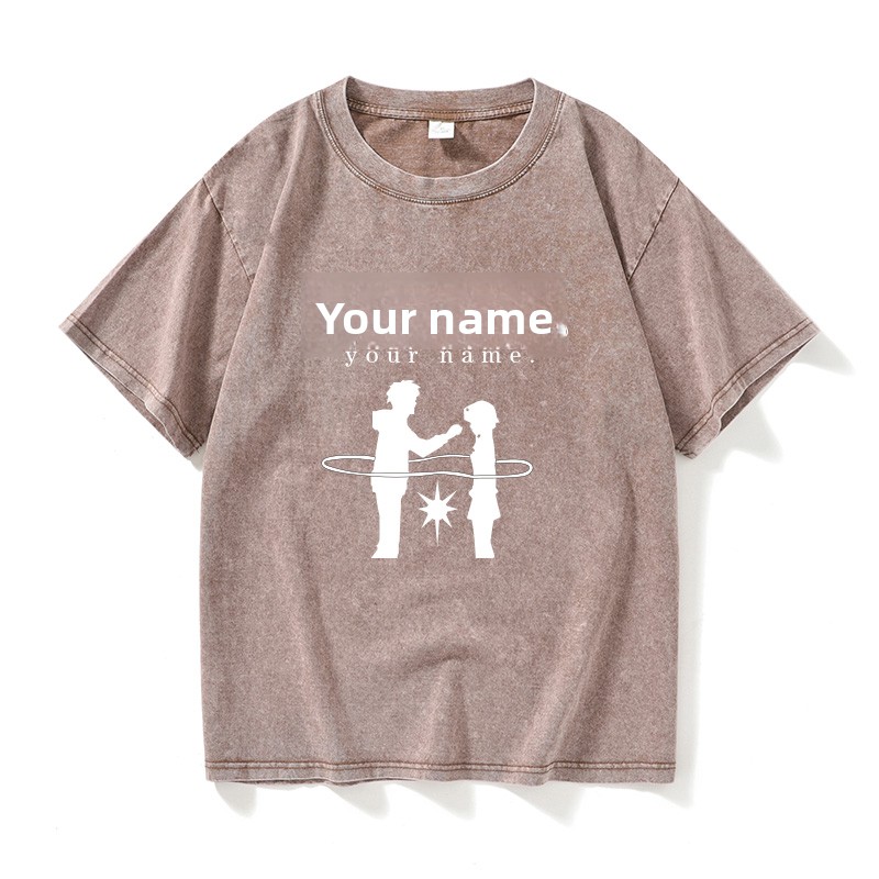 Loose Cotton round Neck Short  - Summer Clothing Names avis et prix