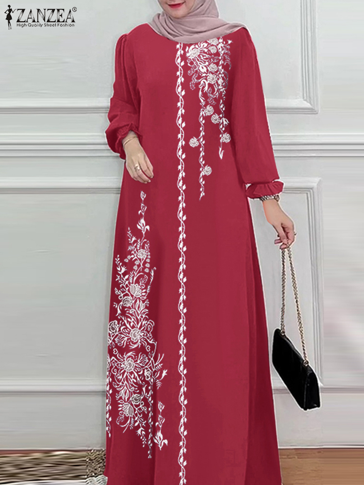 Autumn Muslim Dresses Vintage  - Summer Clothing Hijab avis et prix